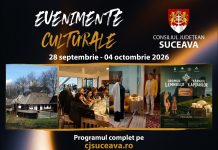 Agenda evenimentelor culturale în județul Suceava – 28 septembrie – 4 octombrie 2026